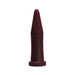 Tantus Inner Band Trainer Firm in oxblood, tapered silicone toy with a flared base for safe use.