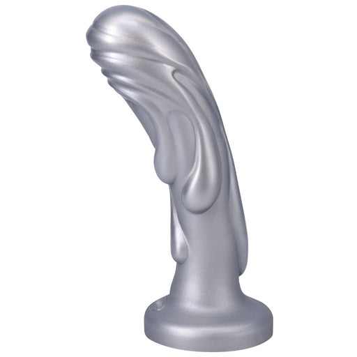 Tantus Magma 7 In. Fantasy Dildo Medium-firm Silver - SexToy.com