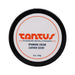 Top view of Tantus Apothecary Spanking Cream in leather scent, 8 oz container with black lid and white label.