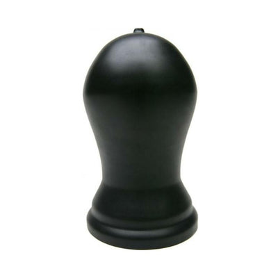 Black Tantus Tex plug with a smooth, tapered shape and wide base for safety and comfort.