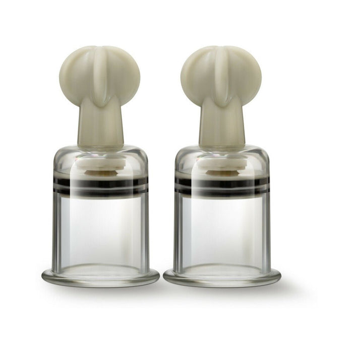 Temptasia - Clit And Nipple Large Twist Suckers - Set Of 2 - Clear - SexToy.com