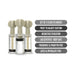 Set of three clear adjustable twist suction cylinders for clit and nipple stimulation with safety and comfort features.