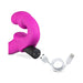 Pink strapless silicone dildo with textured ridge and USB rechargeable bullet vibrator with charging cable.