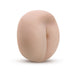 Realistic flesh-toned silicone male masturbator sleeve with detailed texture and rounded shape on white background