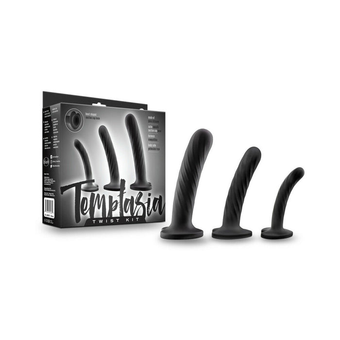 Temptasia Twist Kit Set of Three Silicone Dildos - SexToy.com