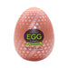 Tenga EGG Combo in peach with silver patterns and green text on a white background.