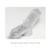 Tenga FLIP ZERO White male pleasure device open with water pouring over textured interior for easy cleaning.