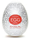Tenga Keith Haring Egg Party Stroker with signature black and white Keith Haring artwork and red Easy Beat label on white egg-shaped casing.