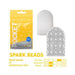 Tenga Pocket Masturbator Sleeve Spark Beads with textured interior and yellow packaging for bold stimulation.