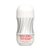 White and gray Tenga Rolling Gyro Roller Cup Soft with red text on the front, designed for single use.