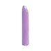 Compact pastel purple single-speed vibrator with smooth, rounded tip and ribbed base for easy grip.