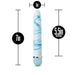 Blue and white marbled 7-inch personal vibrator with 5.5-inch insertable length and twist dial control.