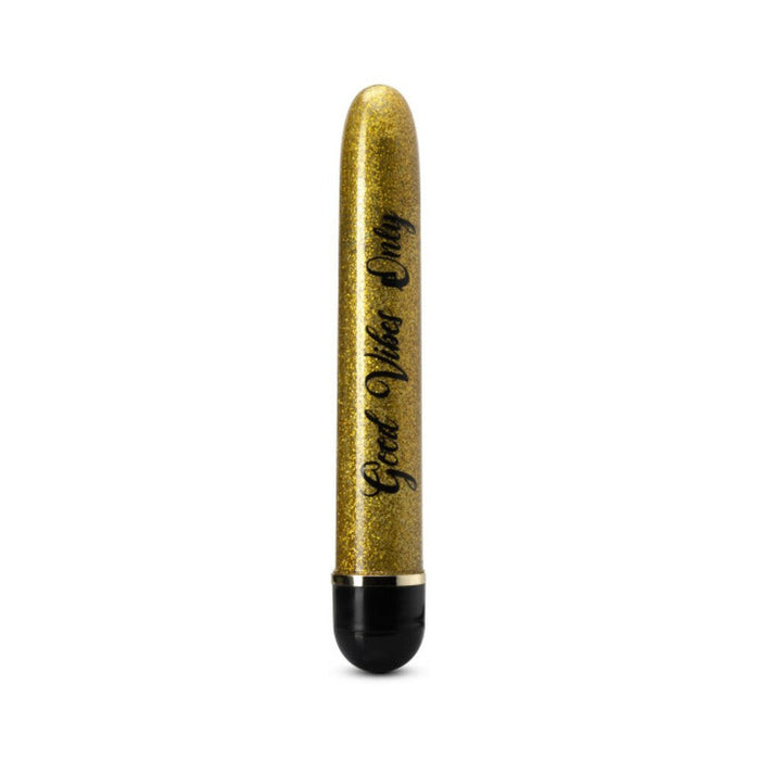 The Collection - Good Vibes Only Slimline Vibrator - Gold | SexToy.com