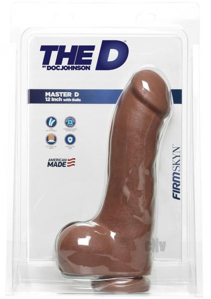 The D The Master D 12 inches Dildo with Balls Tan | SexToy.com