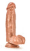 Realistic Latin brown dildo with suction cup base from The Kingpin Loverboy series by Blush Novelties.