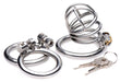 The Pen Deluxe Stainless Steel Locking Chastity Cage | SexToy.com