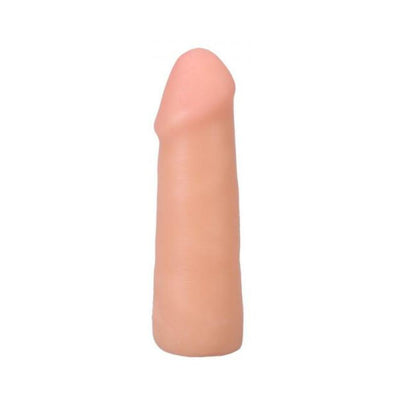 Vanilla-colored 5-inch realistic dildo with smooth texture and subtle veining detail, designed for Vac-U-Lock compatibility.