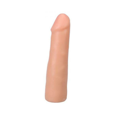 Vanilla-colored 7-inch realistic dildo with smooth texture and subtle detailing, made from body-safe Ultraskyn material.