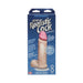 Packaging of The Realistic Cock 8 inch by Doc Johnson featuring dual-density ULTRASKYN material and removable suction cup base.