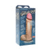 Packaging box of The Realistic Cock 8 inch with detailed product features and image of the lifelike dual-density toy.
