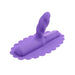 Purple silicone Uni Horn attachment with angled textured head and studded base for targeted stimulation.