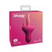 Packaging of the Threesome Holy Trinity Red triple tongue silicone vibrator with gradient pink design.