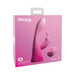 Pink silicone rabbit vibrator with wireless remote in branded 3some packaging.