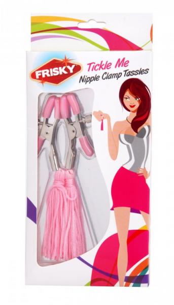 Tickle Me Pink Nipple Clamps Tassels | SexToy.com