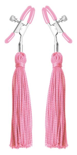 Tickle Me Pink Nipple Clamps Tassels | SexToy.com