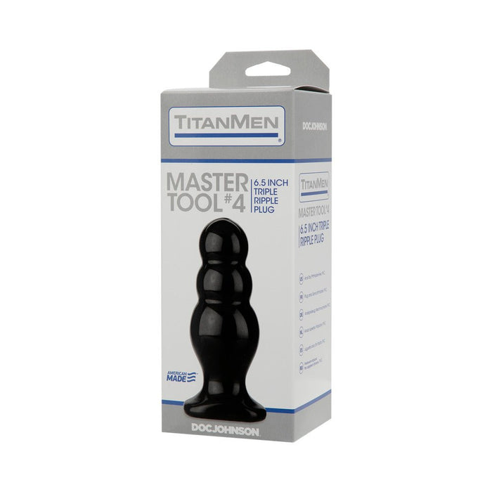 Titanmen Master Tool #4 Black Plug - SexToy.com