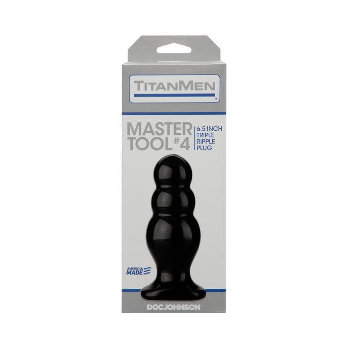 Titanmen Master Tool #4 Black Plug - SexToy.com