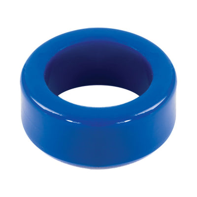 Blue Titanmen Tools C Ring made of flexible, smooth thermoplastic rubber for a comfortable fit.