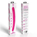 Packaging of Together Duo Pink dual-ended flexible silicone toy with 9 vibration and thrusting modes for couples.