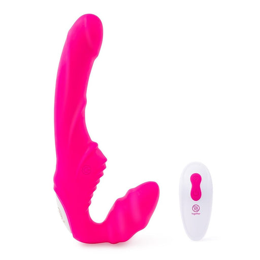 Together Strapless Remote Control Vibrator Pink - SexToy.com
