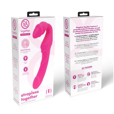 Together Strapless Remote Control Vibrator Pink - SexToy.com