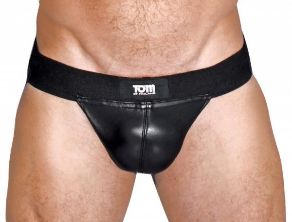 Tom Of Finland Leather Jock Strap Black S/M | SexToy.com