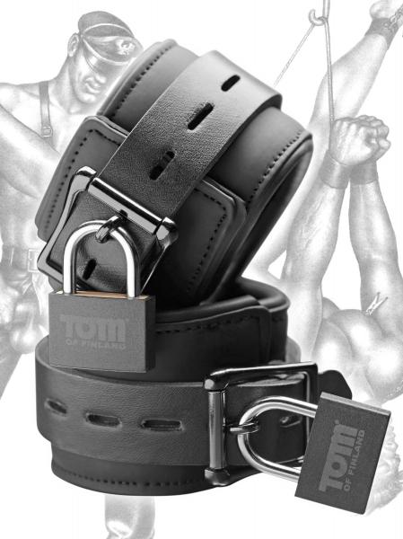Tom Of Finland Neoprene Wrist Cuffs Black | SexToy.com