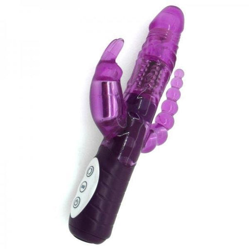 Tri Me Triple Stimulation Vibrator - Purple | SexToy.com
