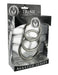 Trine Steel Cock Ring Collection 3 Piece | SexToy.com