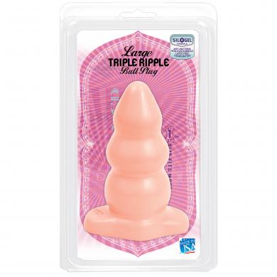 Triple Ripple Butt Plug Large | SexToy.com