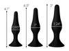 Triple Spire Tapered Silicone Anal Trainer Set | SexToy.com