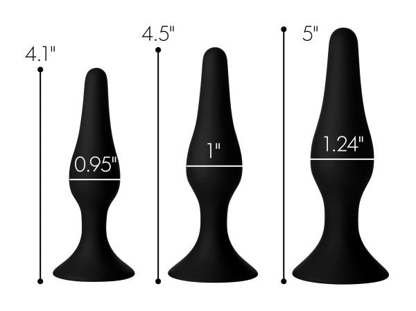 Triple Spire Tapered Silicone Anal Trainer Set | SexToy.com
