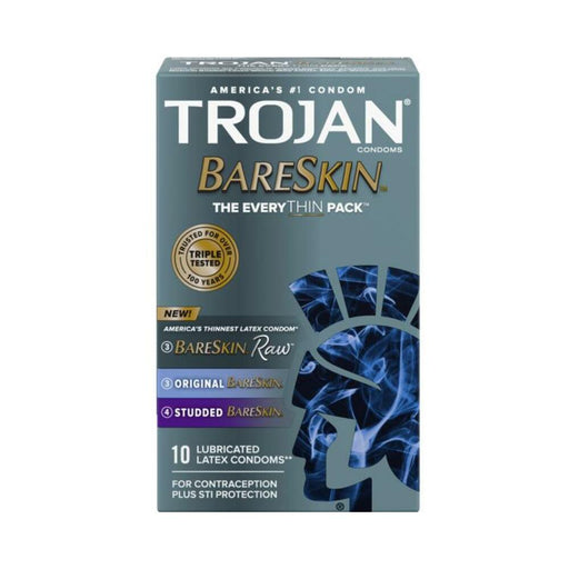 Trojan Bareskin Everythin 10 Ct - SexToy.com