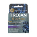 Trojan Bareskin Everythin 3-pack with Raw, Original, and Studded lubricated latex condoms for contraception and STI protection.