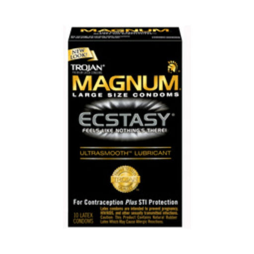 Trojan Ecstasy Magnum Condoms With Ultrasmooth Lubricant | SexToy.com