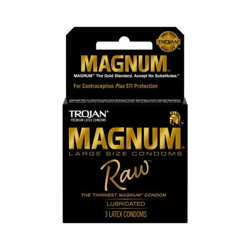 Trojan Magnum Raw 3 Pack - SexToy.com
