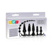 Try-Curious Anal Plug Kit in black with five body-safe TPR plugs and one bead string in various sizes and shapes.