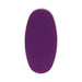 Purple oval remote control with textured buttons labeled 1 and 2 for Tryst V2 massager settings.