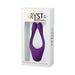 Purple Tryst V2 bendable multi-erogenous zone silicone massager in white retail box with gold lettering and remote control feature.