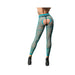 Turquoise Crotchless Side Panel Legging | SexToy.com
